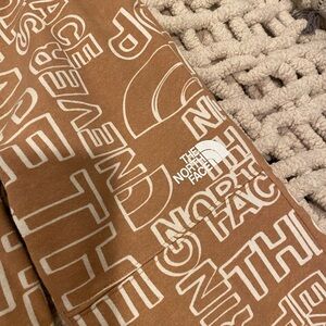 The North Face Boys Camel Color /W White All Over Print Joggers SuperCute Trendy